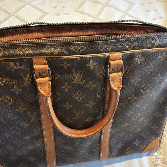 Authentic Louis Vuitton Monogram Briefcase Laptop Travel Bag Tote - Picture 11 of 16